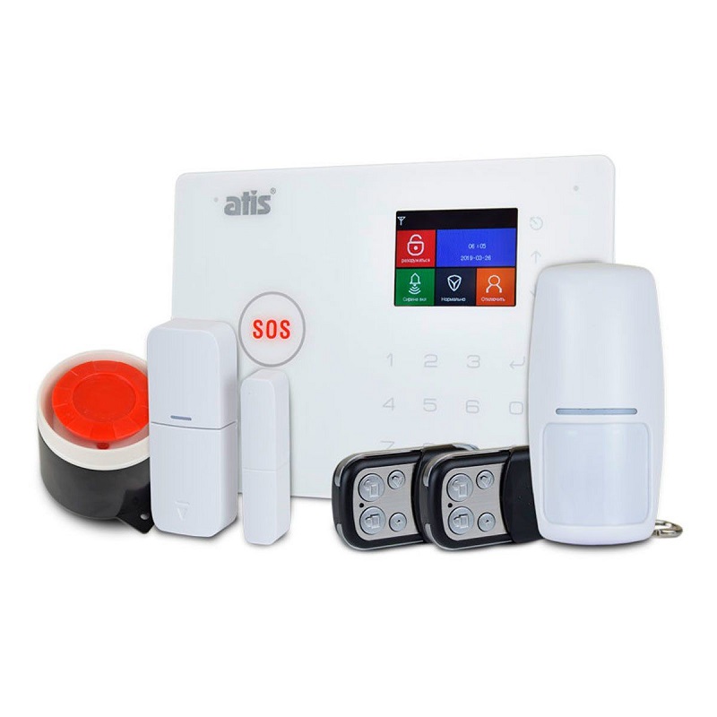 Устройство охранной беспроводной сигнализации. Atis Kit-gsm100. GSM сигнализация Atis Kit-gsm100. Atis-804dw. Tiger Zhou - охранная беспроводная сигнализация с GSM модулем и Wi-Fi.