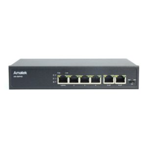 AMATEK AN-S6P4D - 6-портовый 100 Мбит/с коммутатор с HiPoE до 65Вт