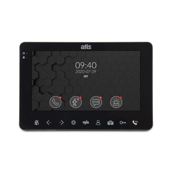 ATIS AD-780M Black Видеодомофон, цветной, сенсорные кнопки управления